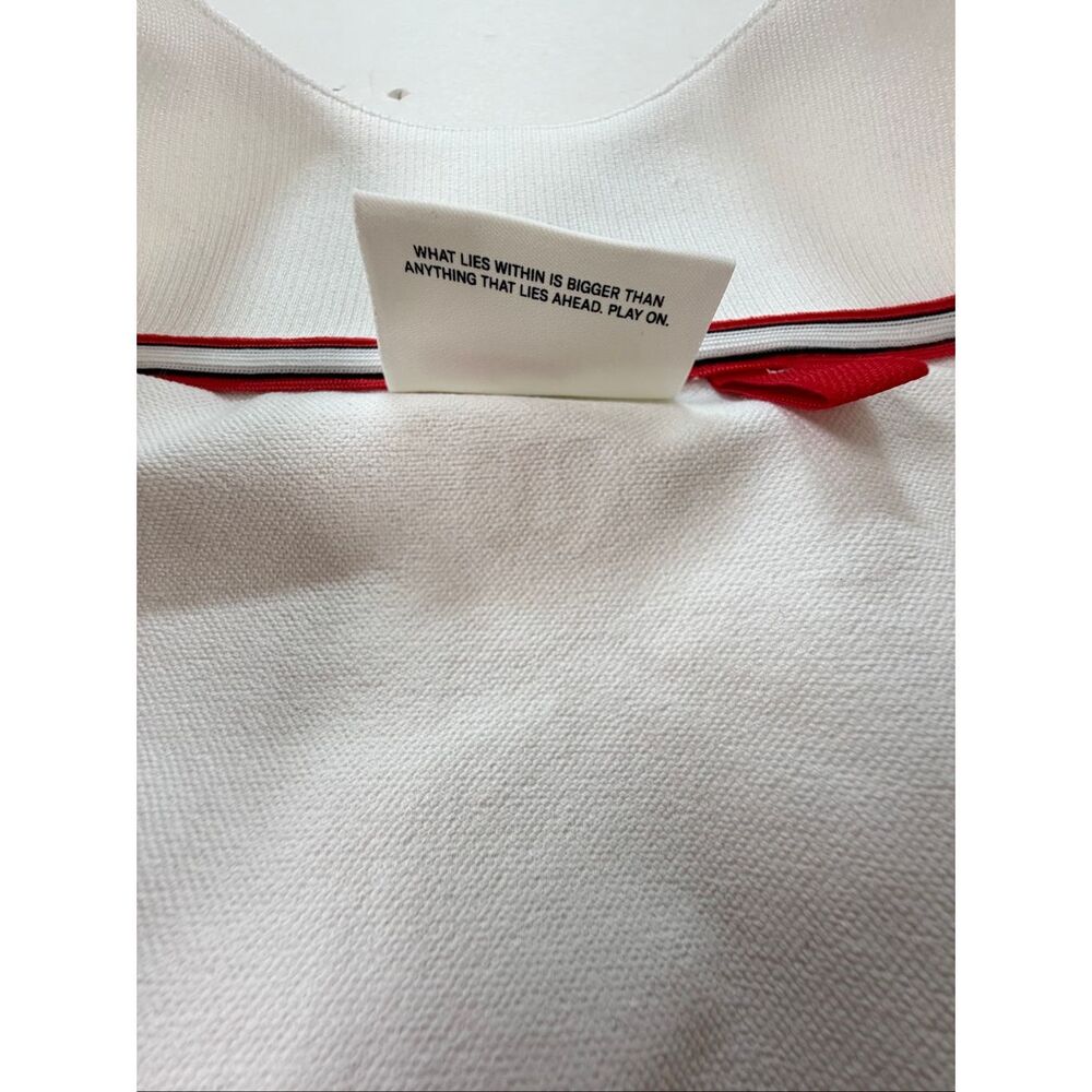 Wilson Davenport Woven Popover White Cropped Quarter Zip Jacket Size Large - Picture 7 of 16